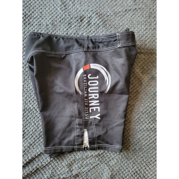 Brazilian Jiu Jitsu Journey Shorts MMA Training Mens Medium Gray Waist 36" - Picture 5 of 9